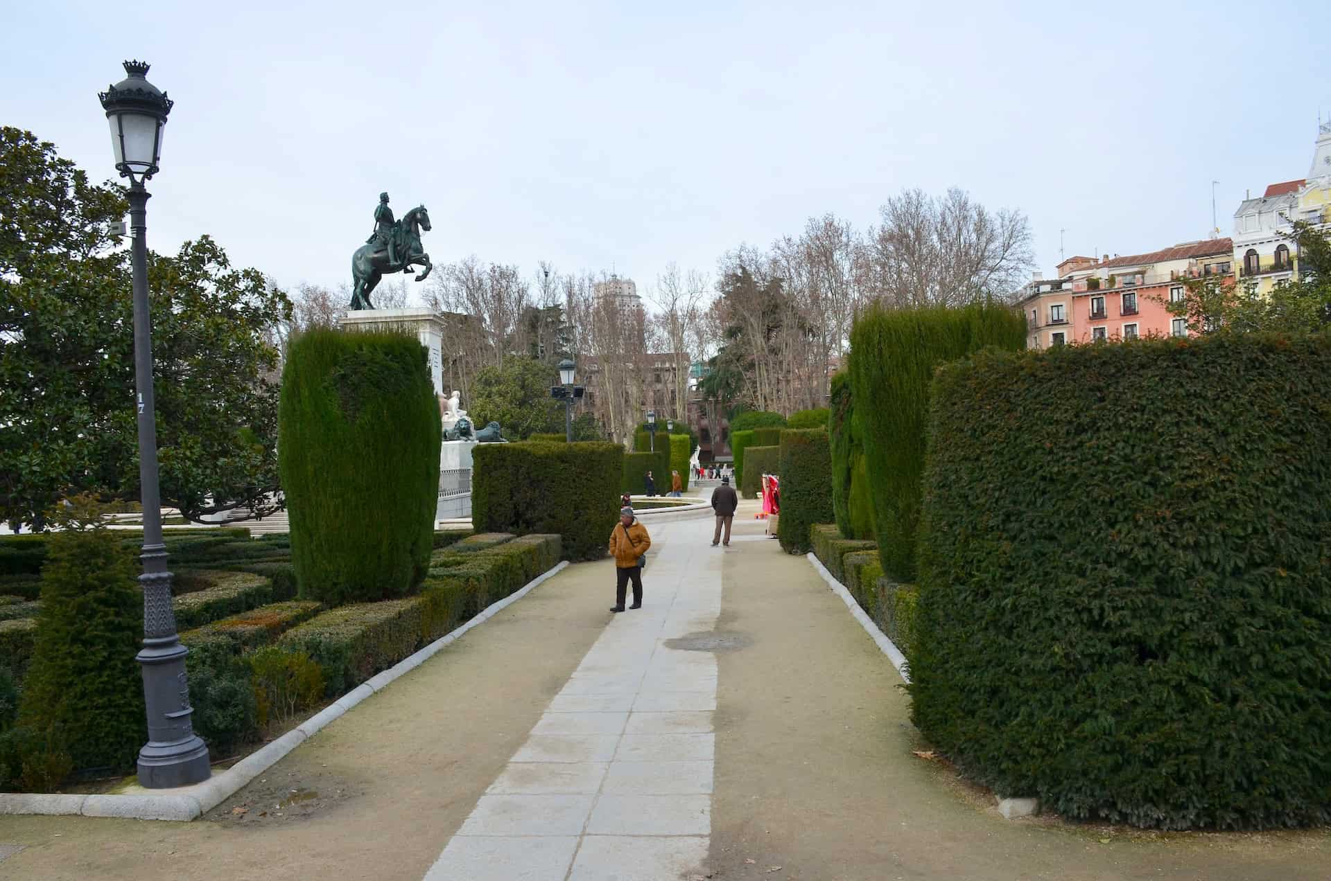 Central Gardens at Plaza de Oriente