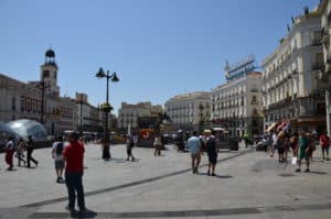 Looking west at Puerta del Sol