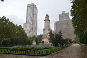 Plaza de España in Madrid, Spain