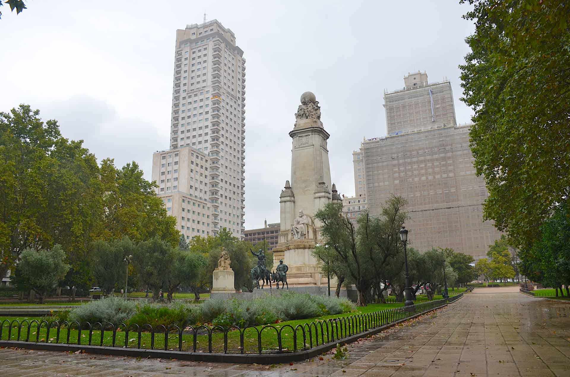 Plaza de España in Madrid, Spain