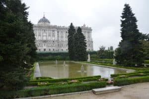 Jardines de Sabatini in Madrid, Spain