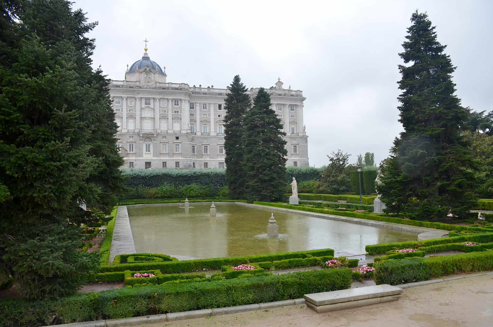 Sabatini Gardens in Madrid, Spain