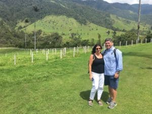 My mom and Doug at Valle de Cocora