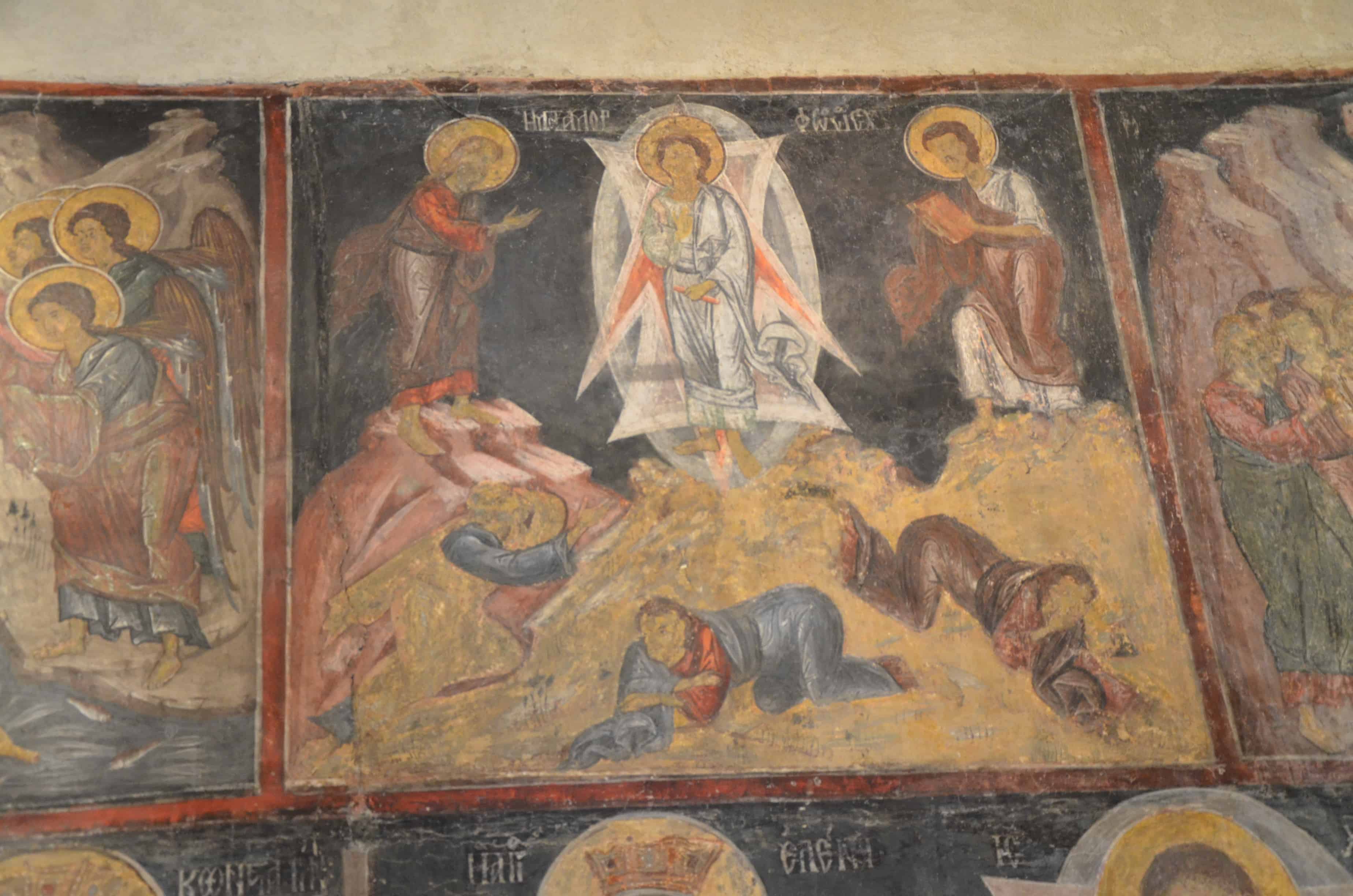 Fresco of the Transfiguration in the Church of the Holy Saviour in Nessebar, Bulgaria