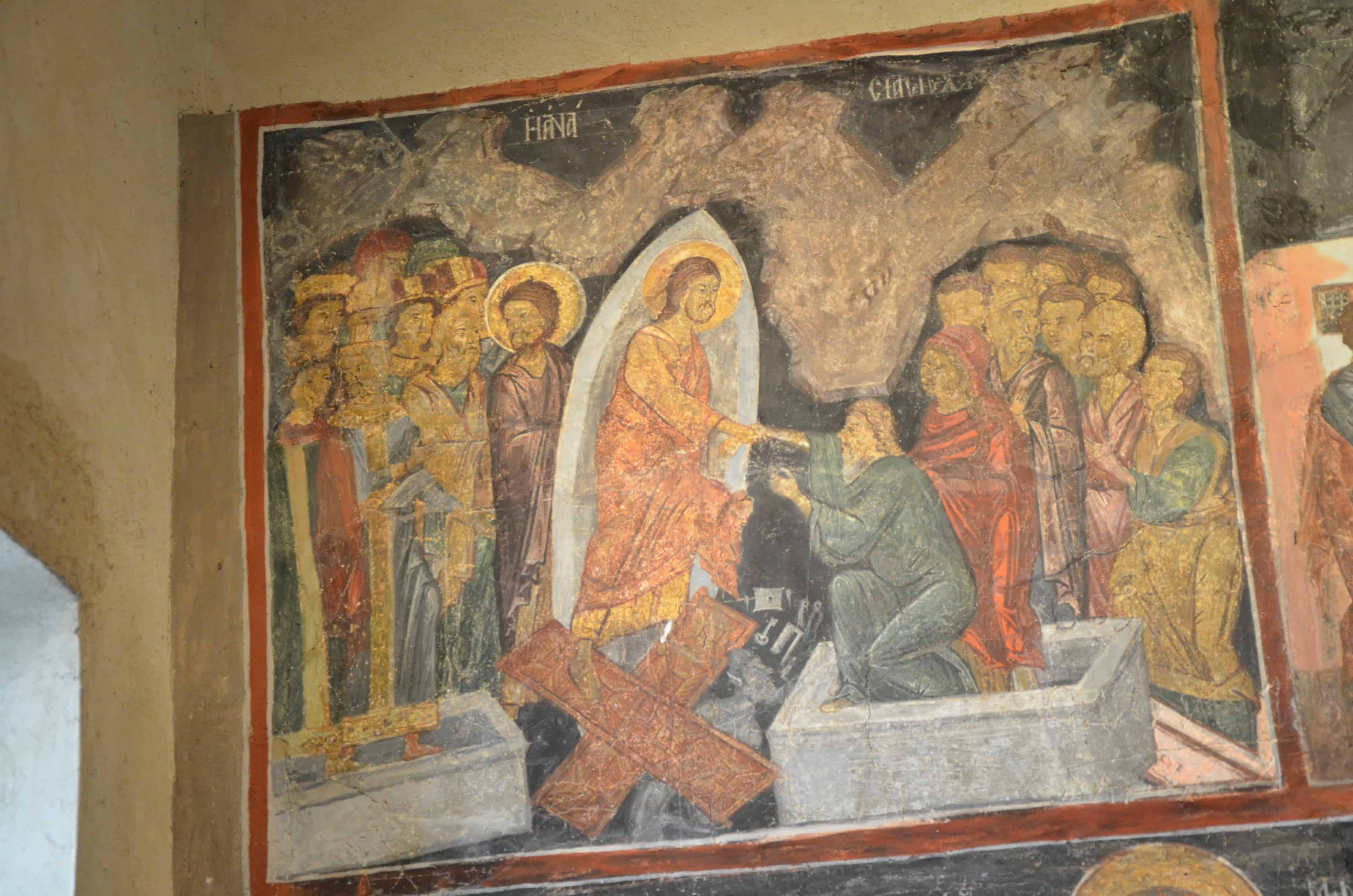 Fresco of the Resurrection in the Church of the Holy Saviour in Nessebar, Bulgaria