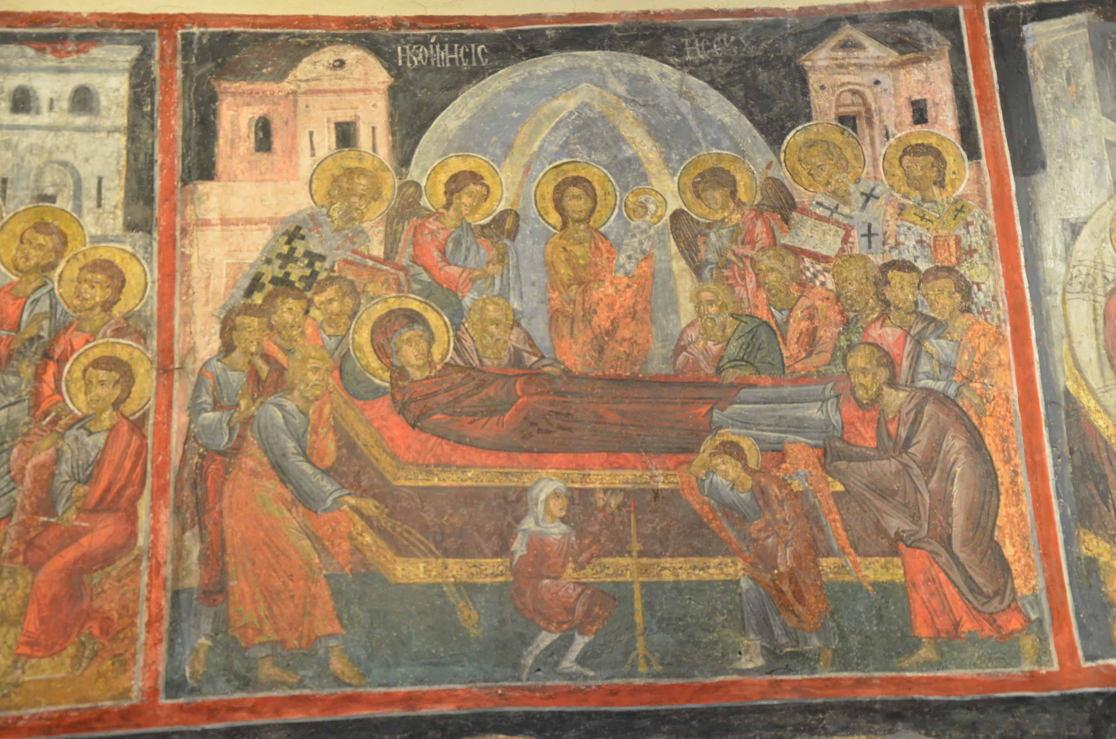 Dormition of the Virgin in the Church of the Holy Saviour in Nessebar, Bulgaria