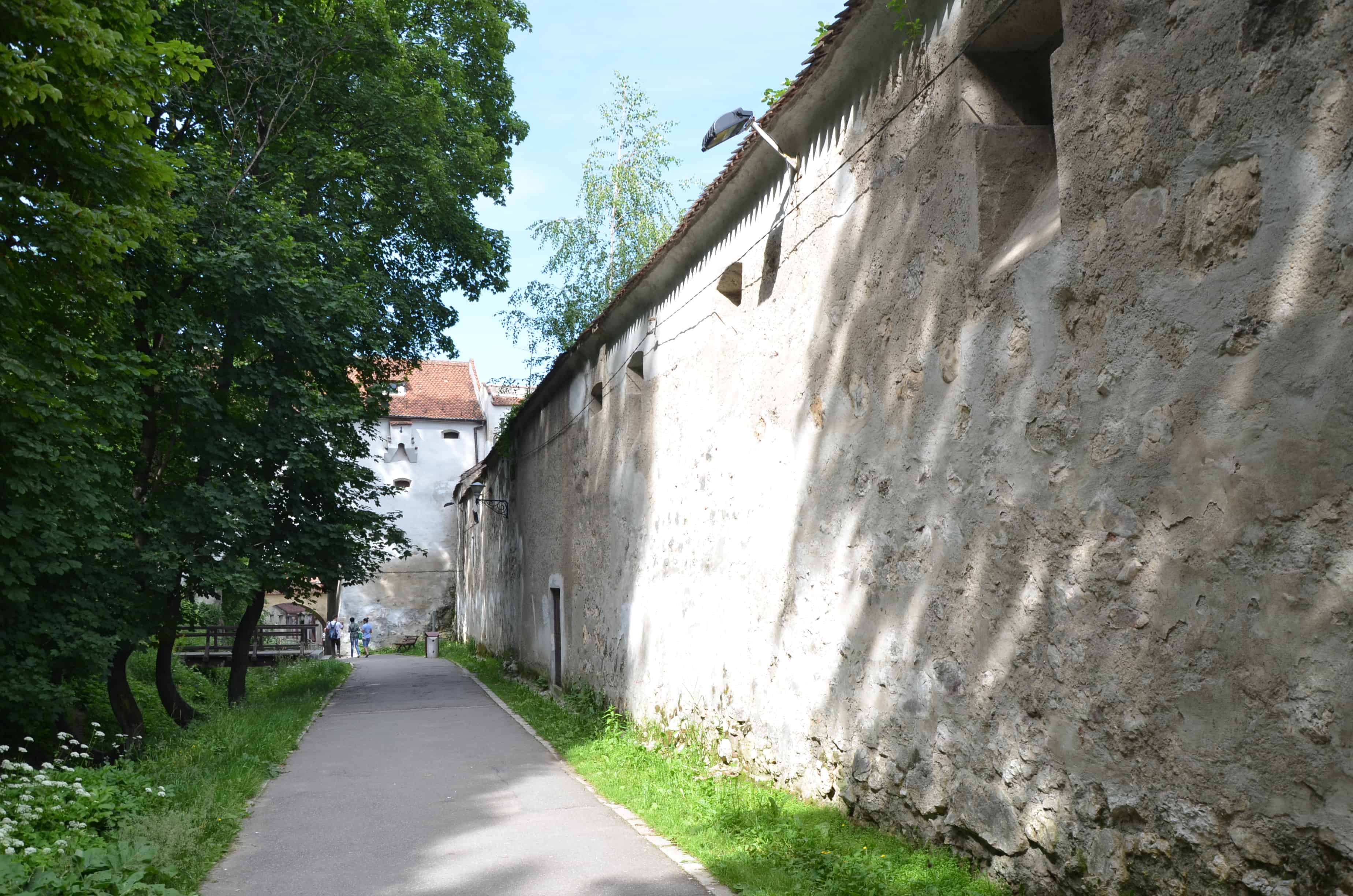 City walls in Braşov, Romania