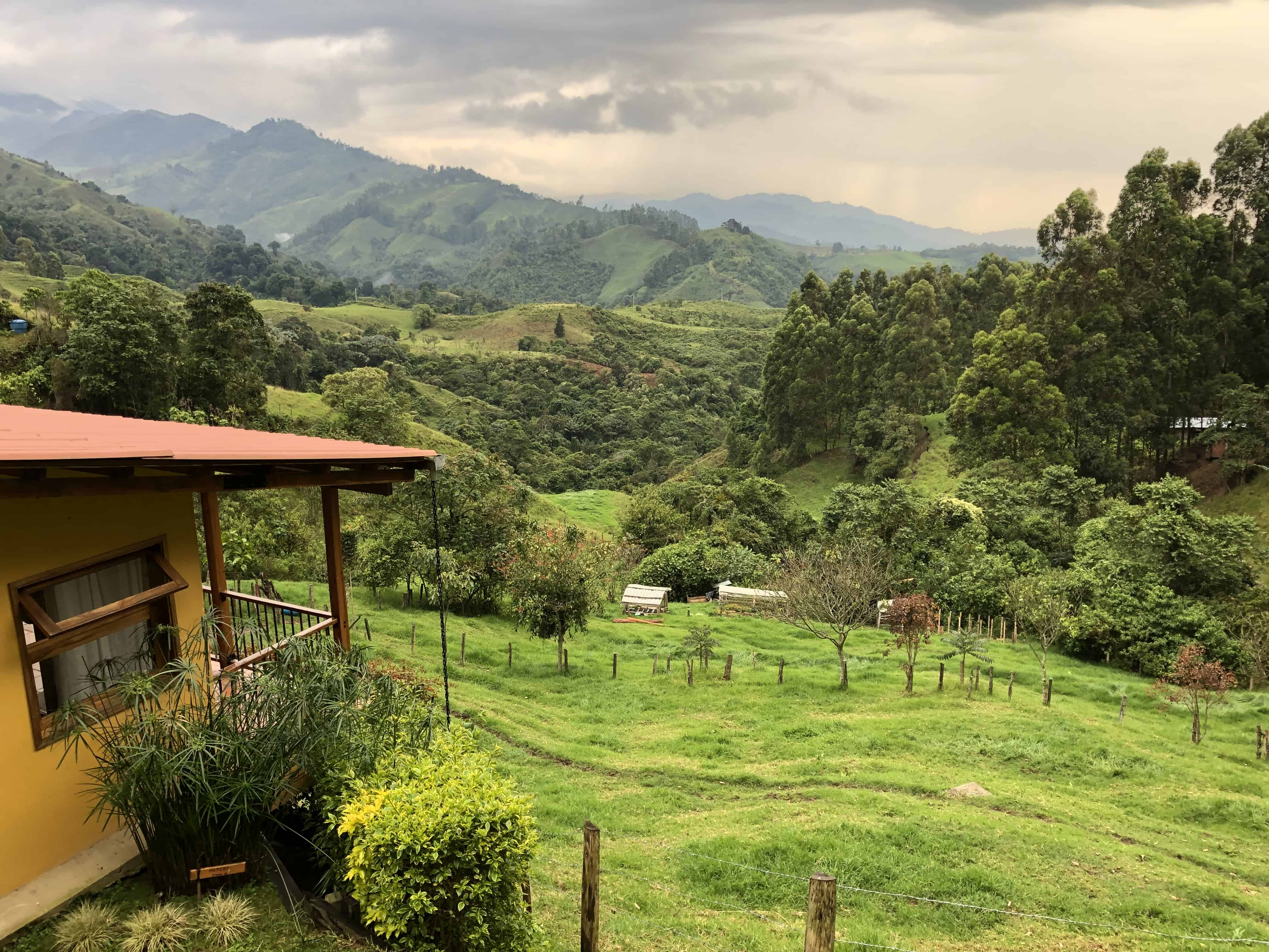 The view from Gran Azul in Salento, Quindío, Colombia