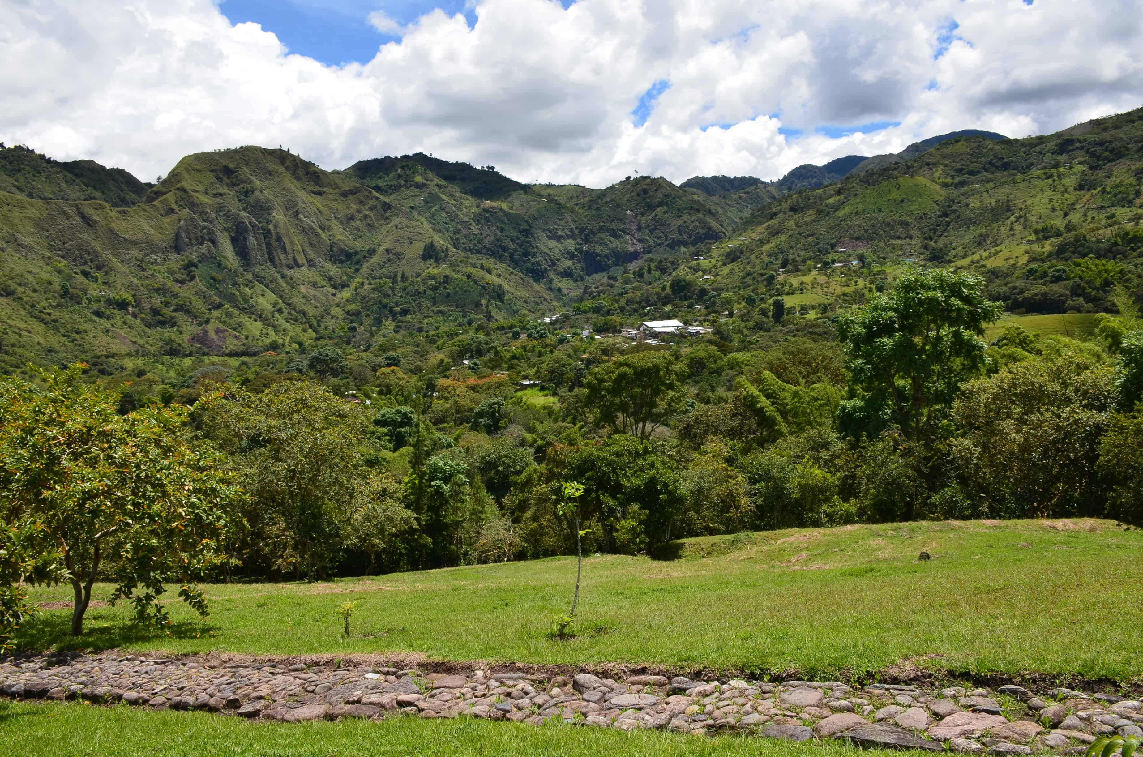 The view from El Tablón at Tierradentro, Cauca, Colombia