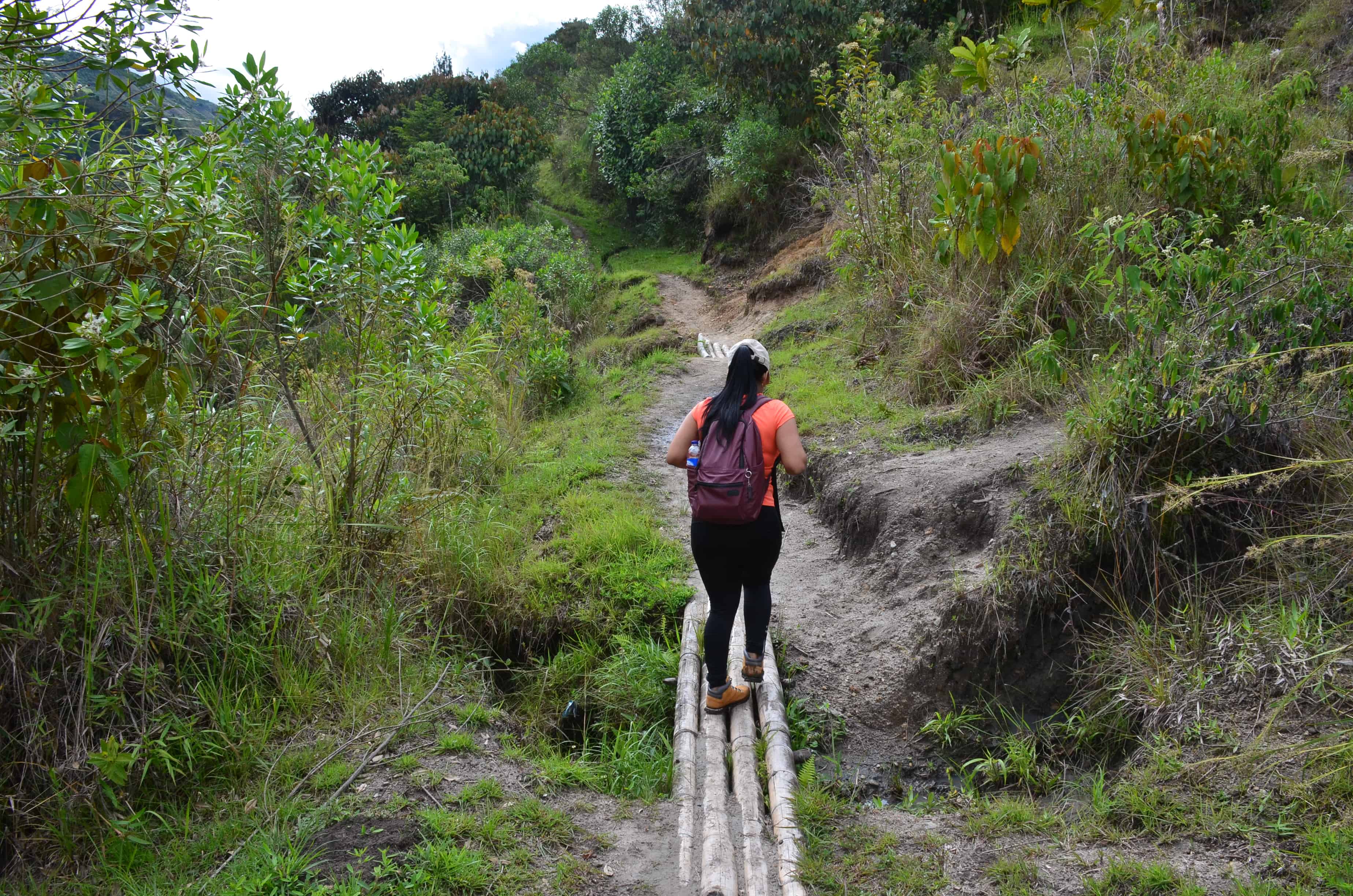 The trail to Alto de San Andrés at Tierradentro, Cauca, Colombia