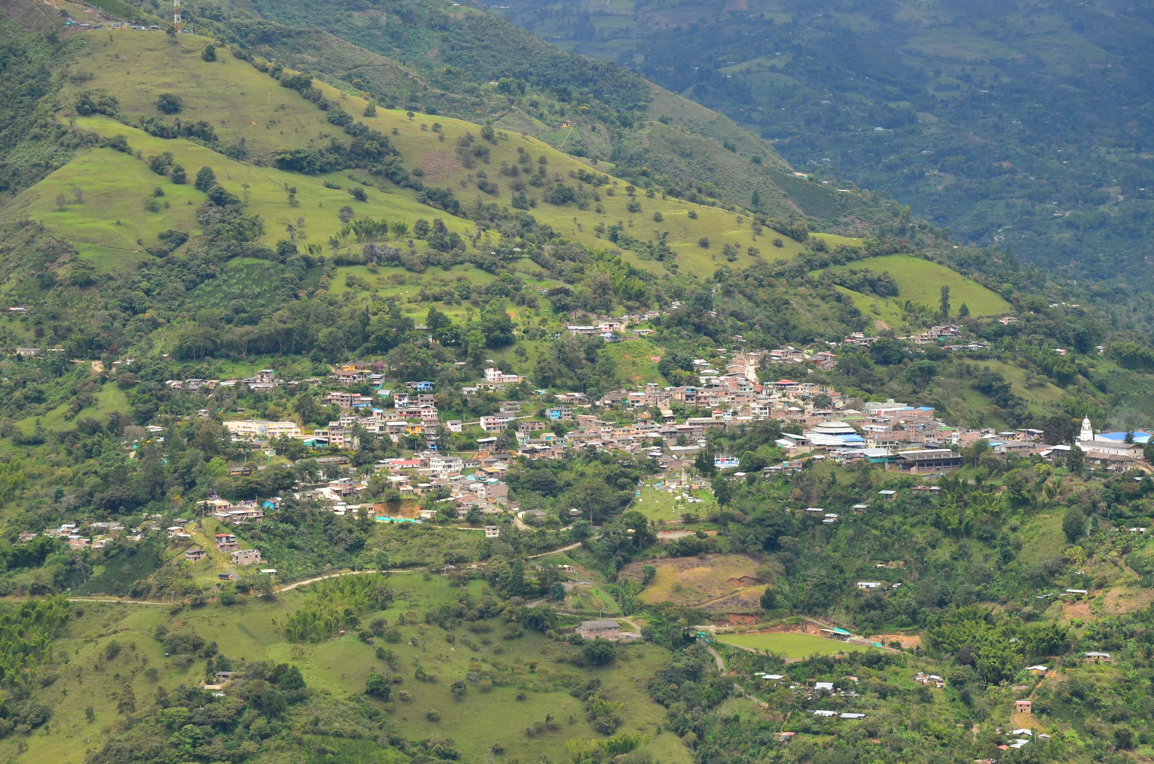 Inzá from El Aguacate at Tierradentro, Cauca, Colombia