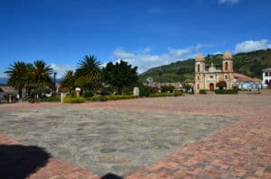 Plaza in Tibasosa, Boyacá, Colombia
