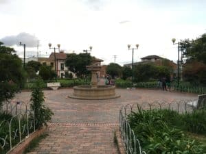 Plaza in Suesca, Cundinamarca, Colombia