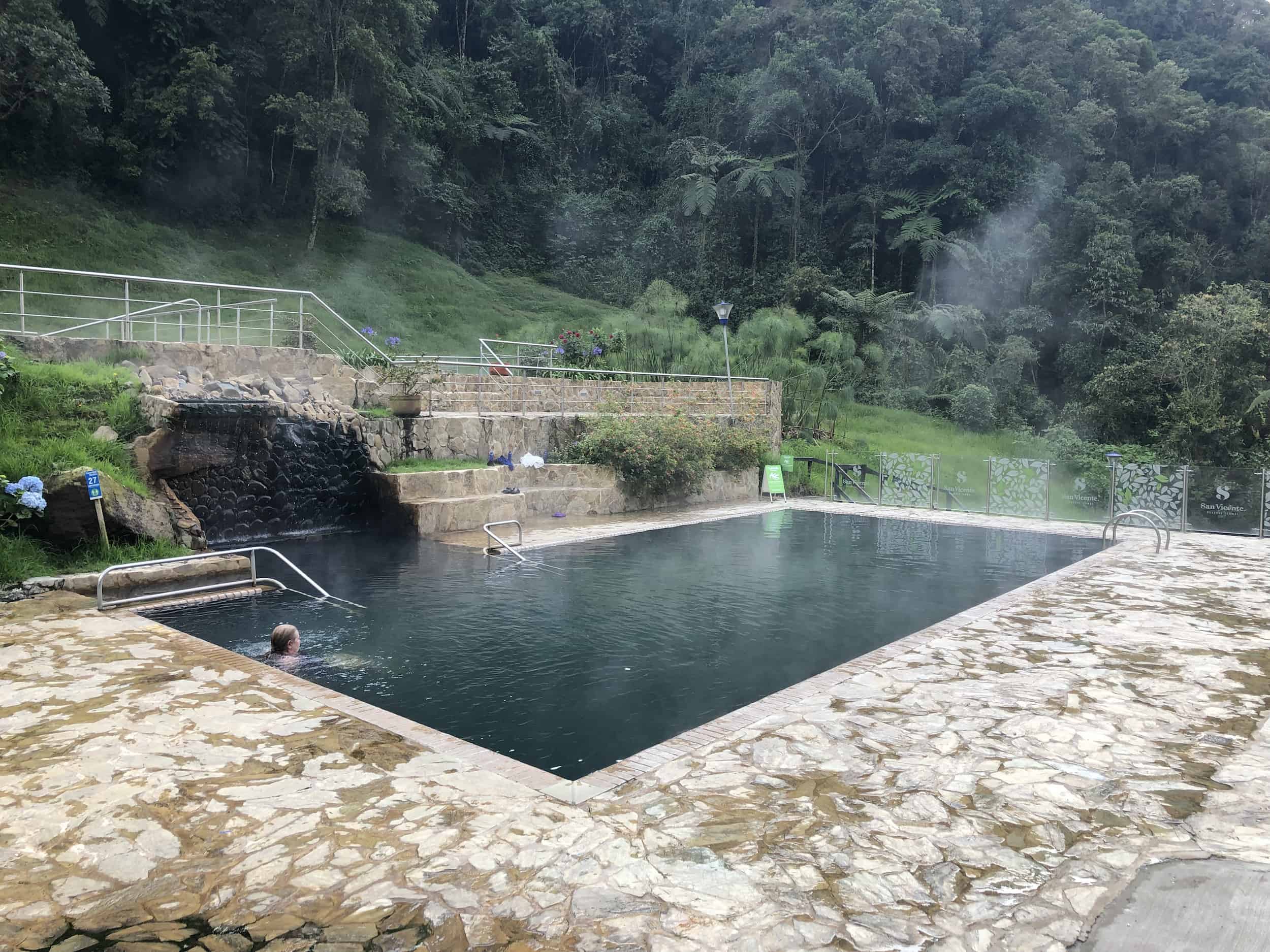Main pool at Termales San Vicente in Santa Rosa de Cabal, Risaralda, Colombia