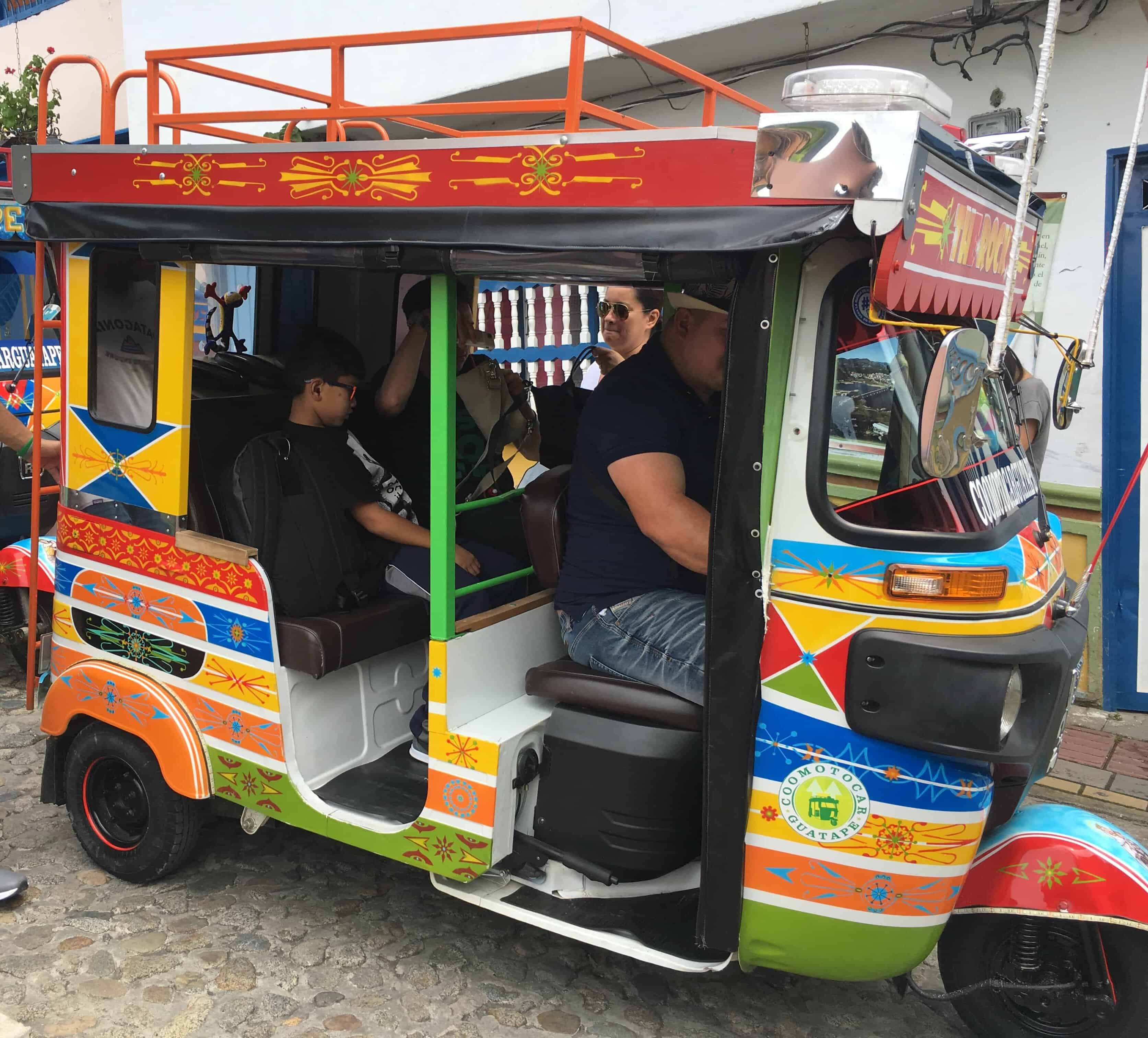 Tuk-tuk in Guatapé, Antioquia, Colombia