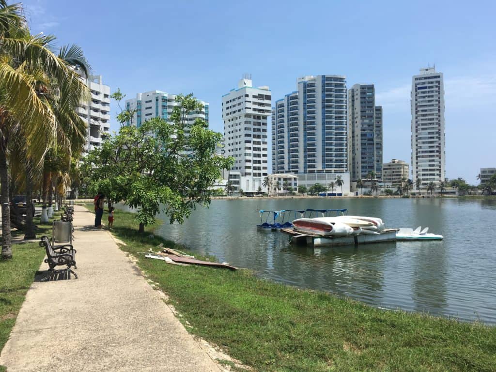 El Laguito in Bocagrande, Cartagena, Colombia