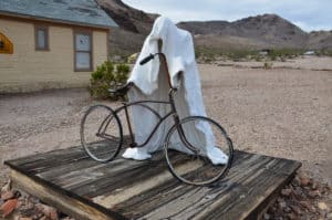 Ghost Rider at the Goldwell Open Air Museum in Rhyolite, Nevada