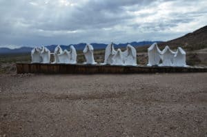 The Last Supper at the Goldwell Open Air Museum in Rhyolite, Nevada