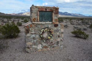 Entrance to the cemetery in Rhyolite, Nevada