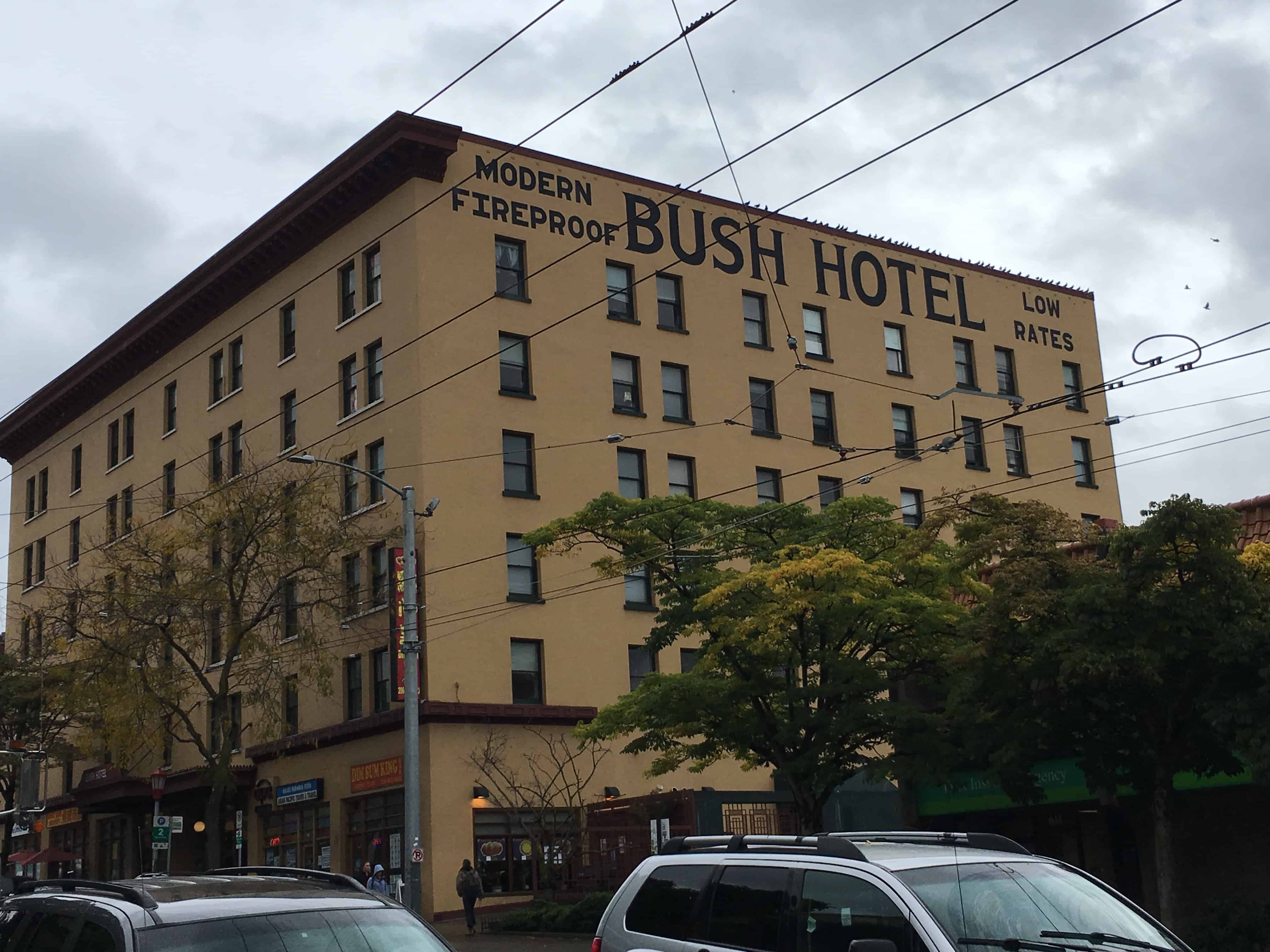 Bush Hotel in the International District in Seattle, Washington