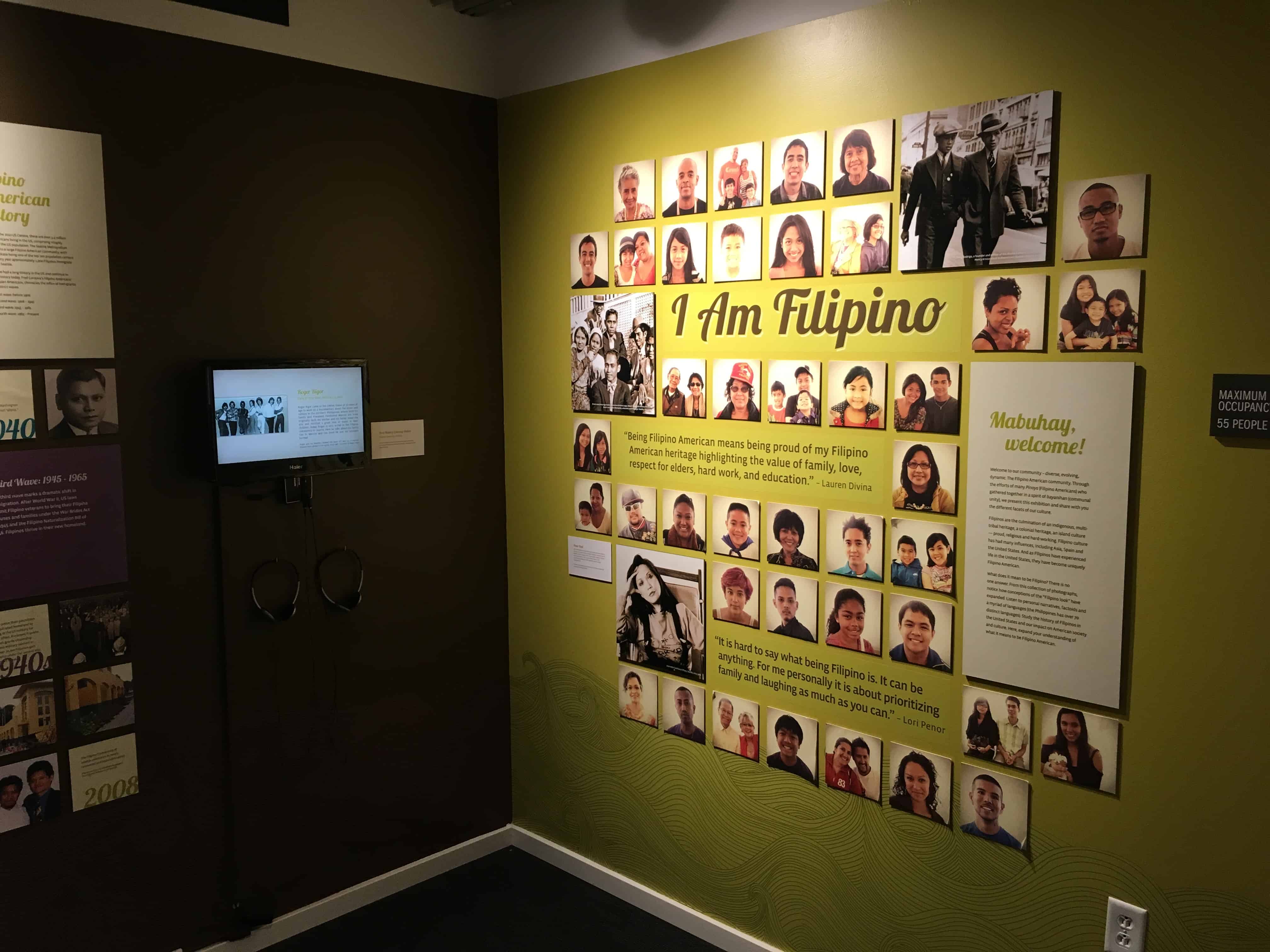 I Am Filipino at the Wing Luke Museum in the International District in Seattle, Washington