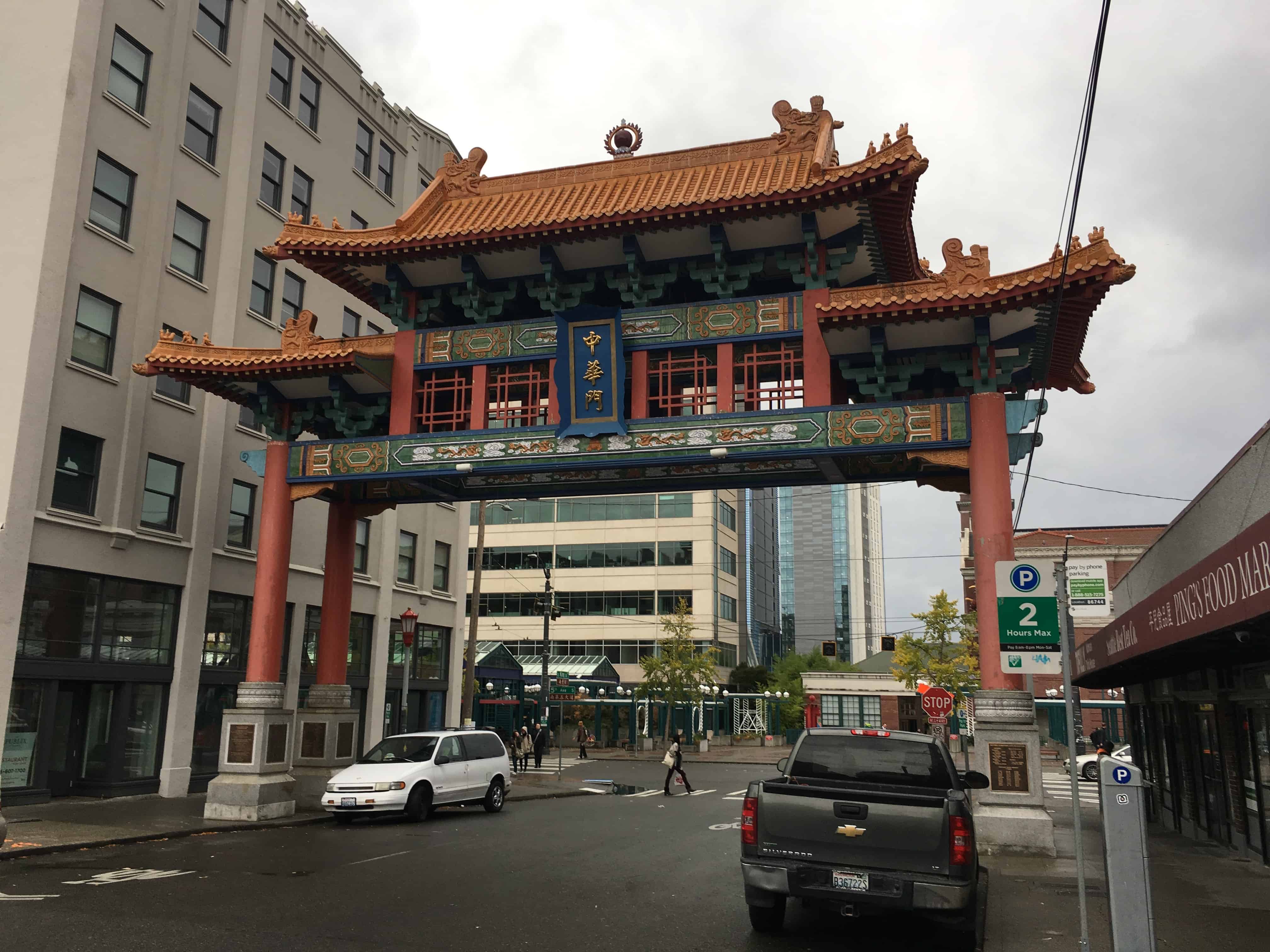 Historic Chinatown Gate in the International District in Seattle, Washington
