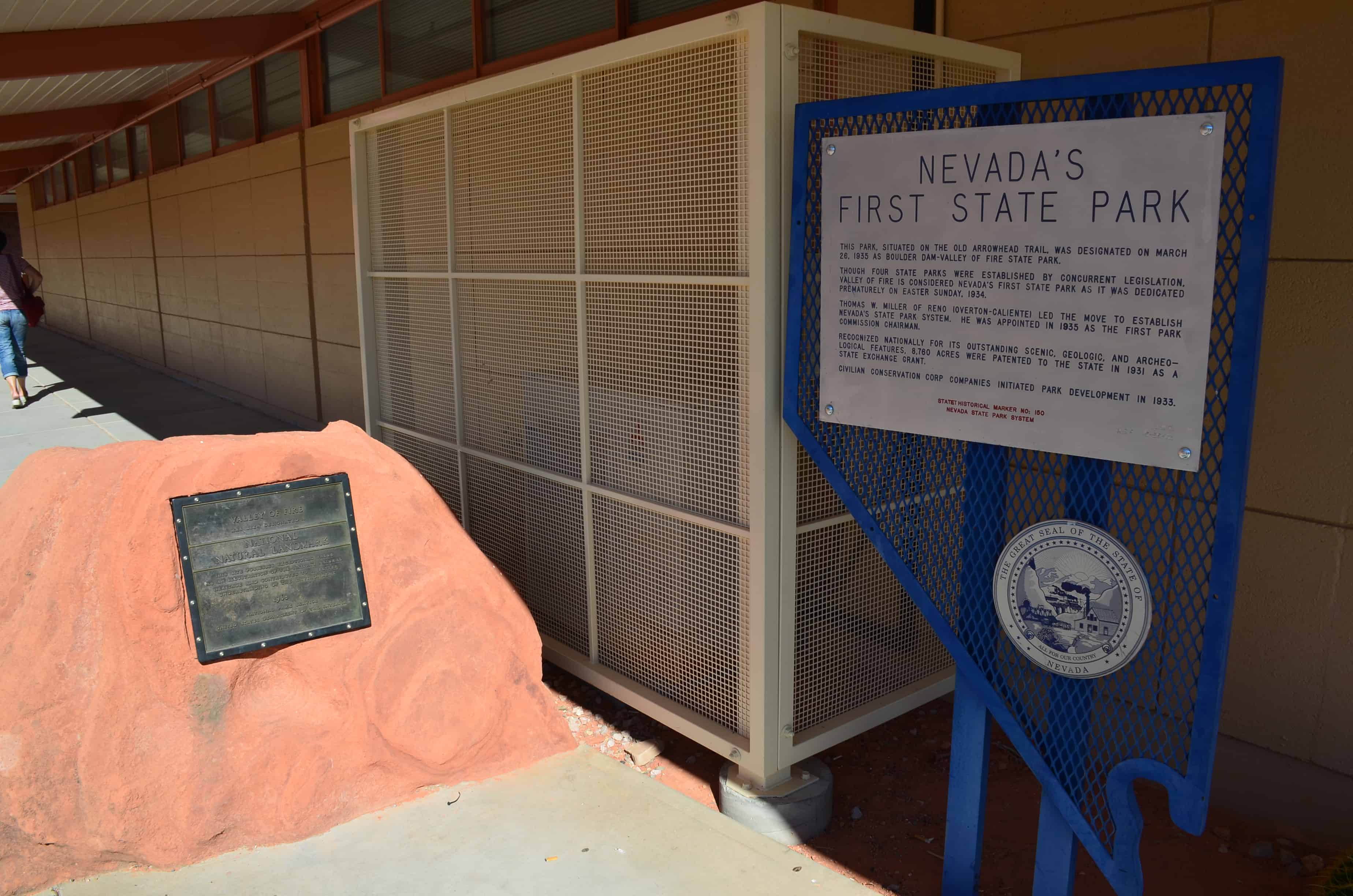 Historic marker at Valley of Fire State Park in Nevada