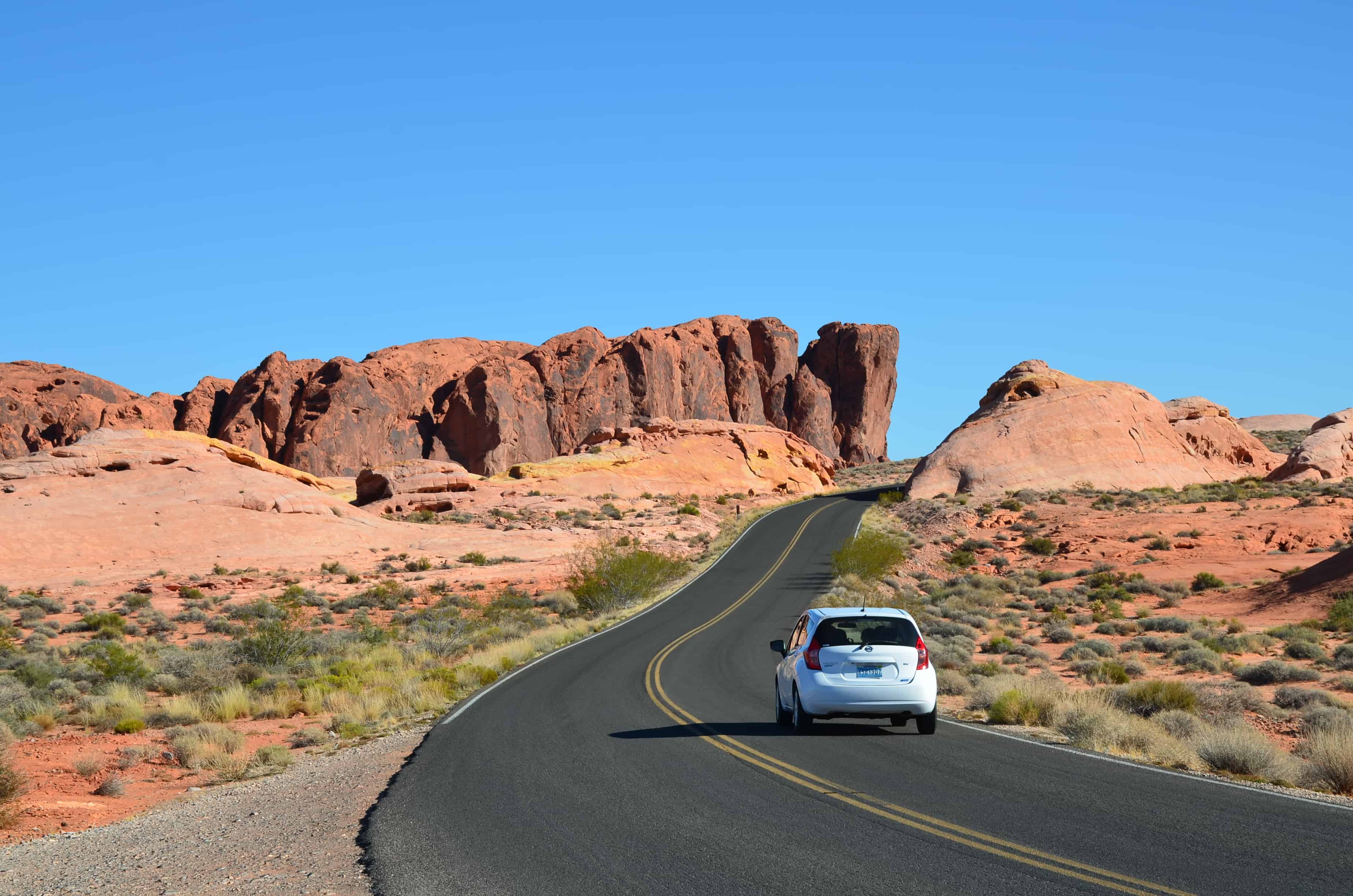 White Domes Road at Valley of Fire State Park in Nevada