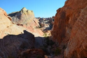 Beginning of White Domes Trail at Valley of Fire State Park in Nevada