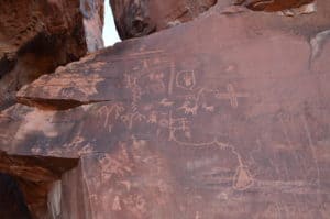 Atlatl Rock at Valley of Fire State Park in Nevada