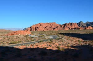View from Atlatl Rock at Valley of Fire State Park in Nevada
