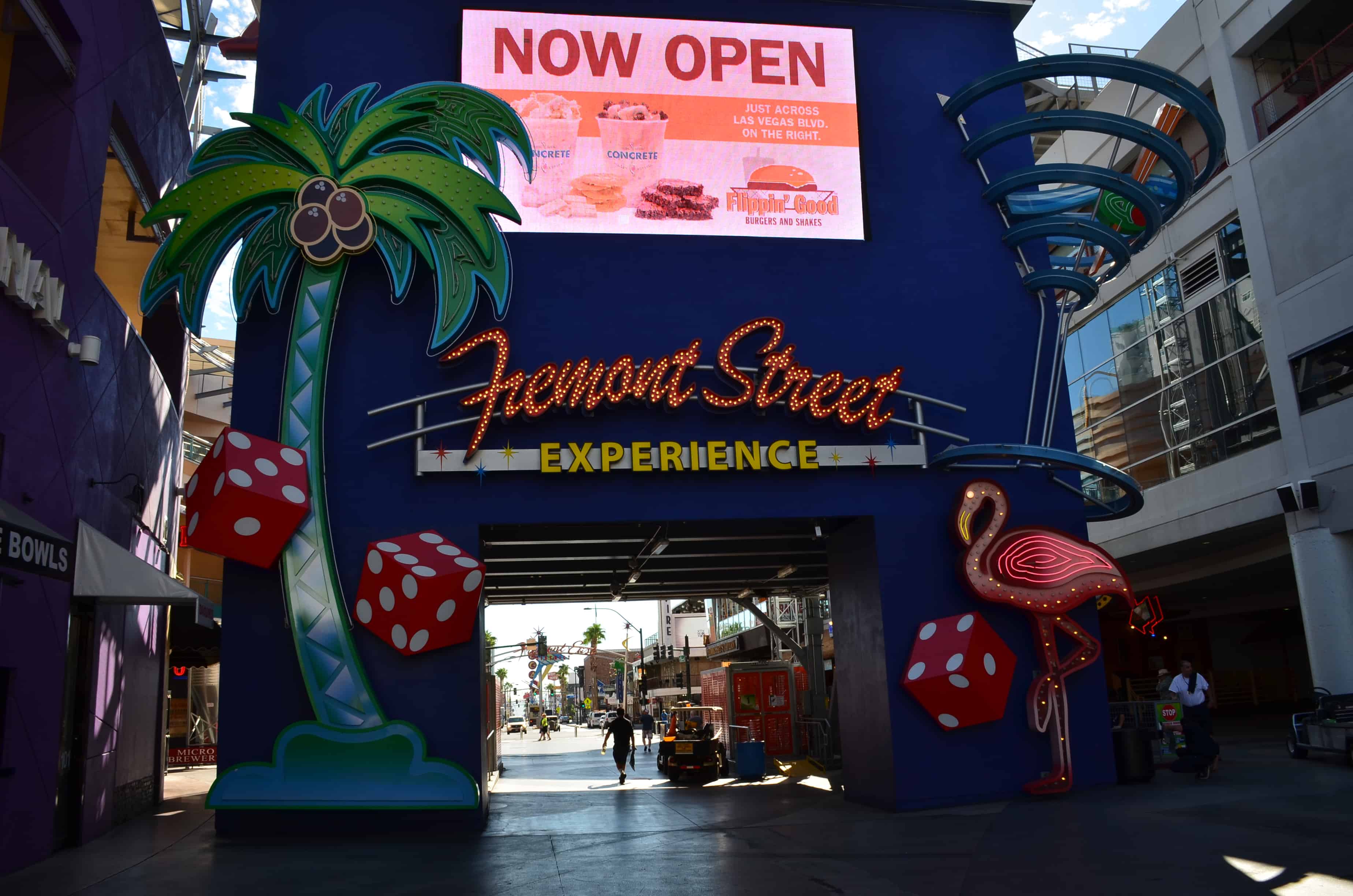Sign for the Fremont Street Experience in Las Vegas, Nevada