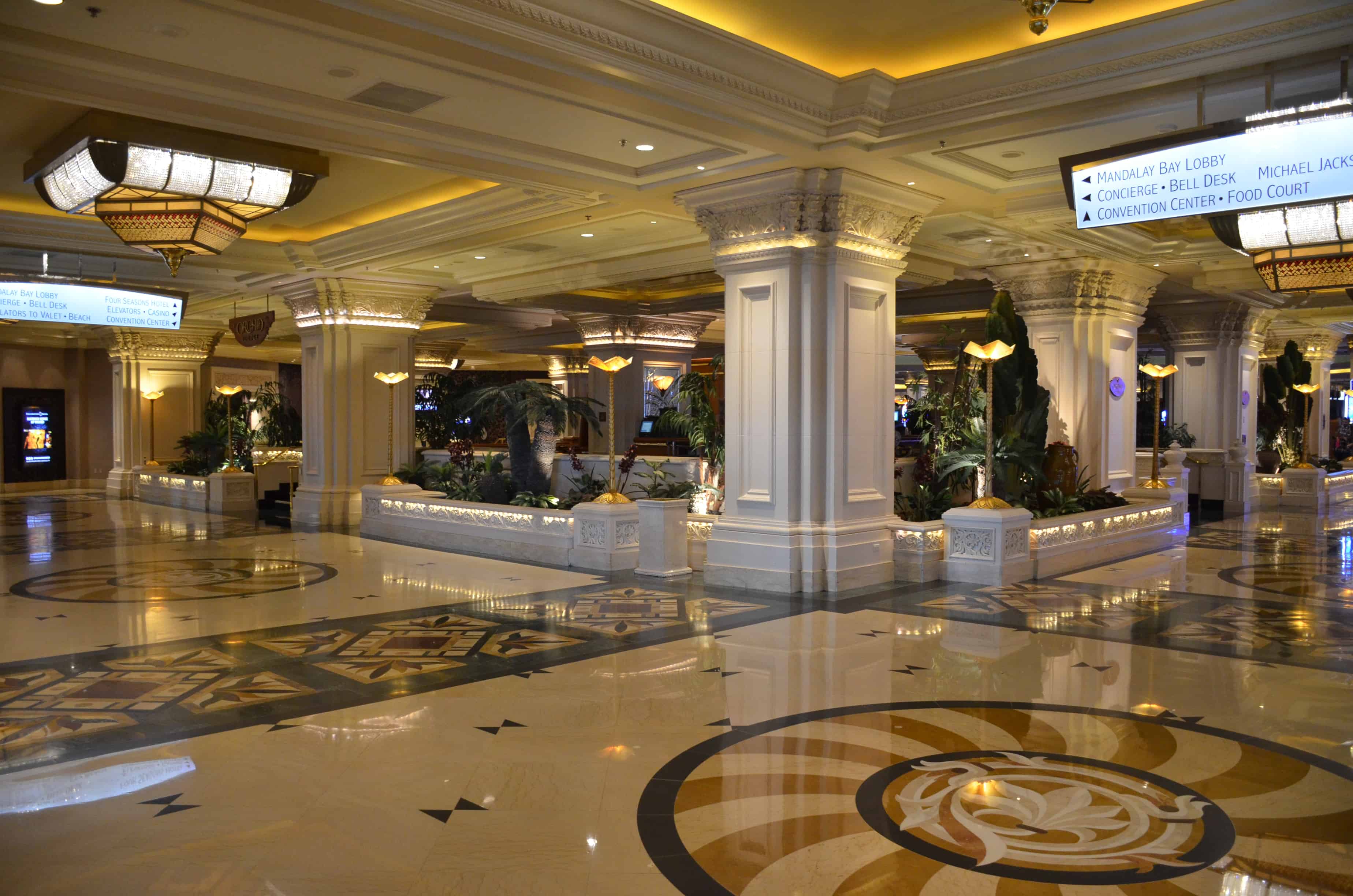 Lobby at Mandalay Bay, Las Vegas, Nevada