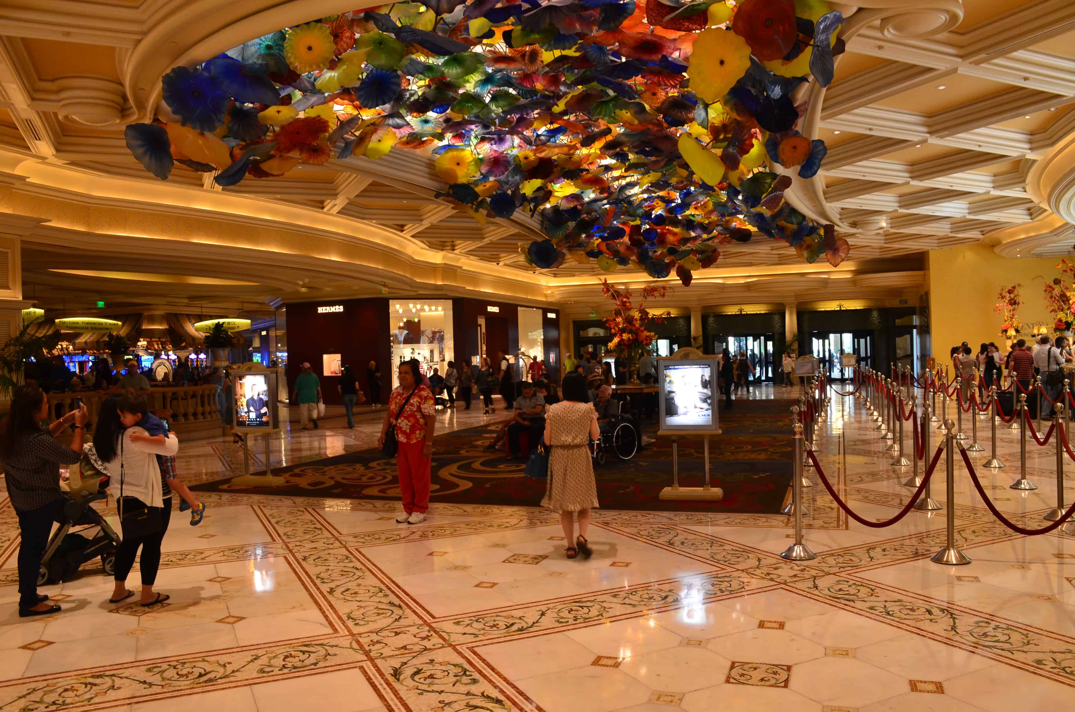 Lobby at the Bellagio in Las Vegas, Nevada