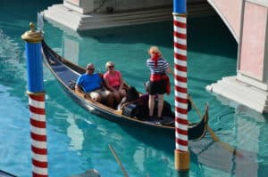 Gondola at the Venetian in Las Vegas, Nevada