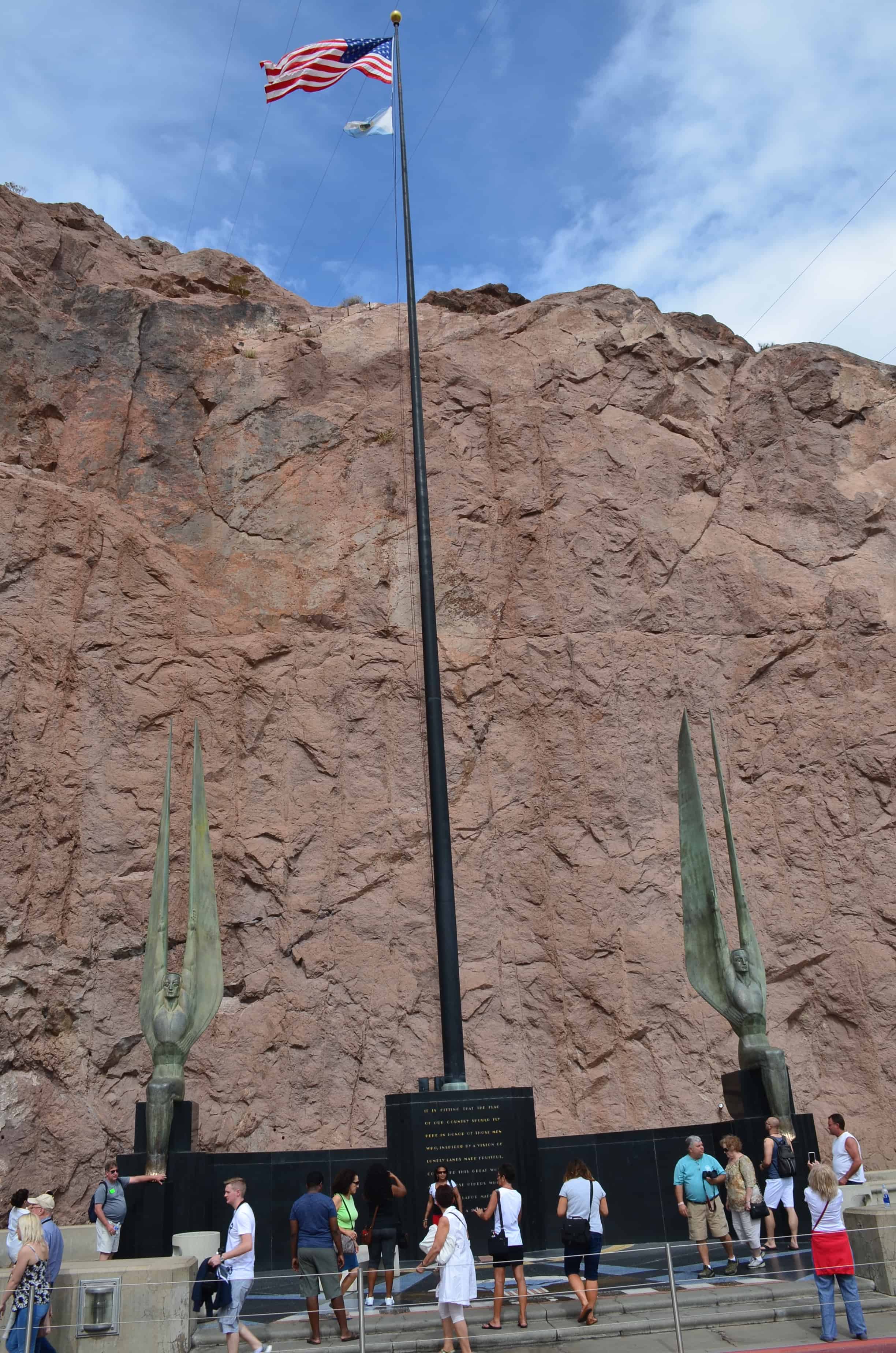 Winged Figures of the Republic monument at Hoover Dam in Nevada