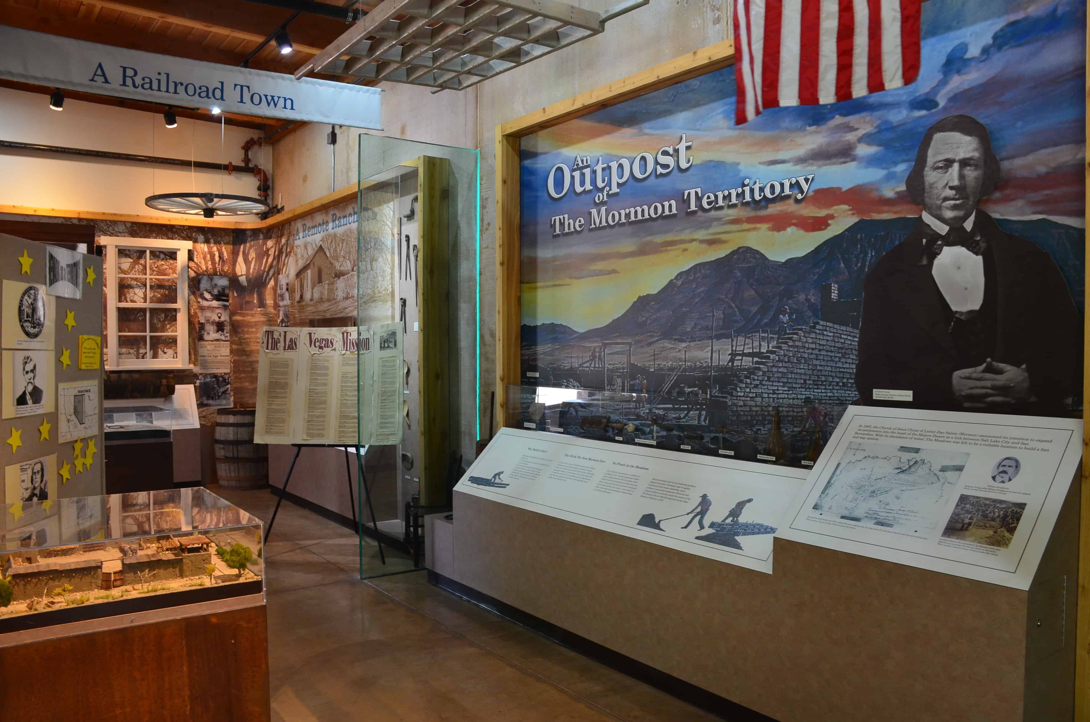 Visitor Center at Old Las Vegas Mormon Fort State Historic Park in Nevada