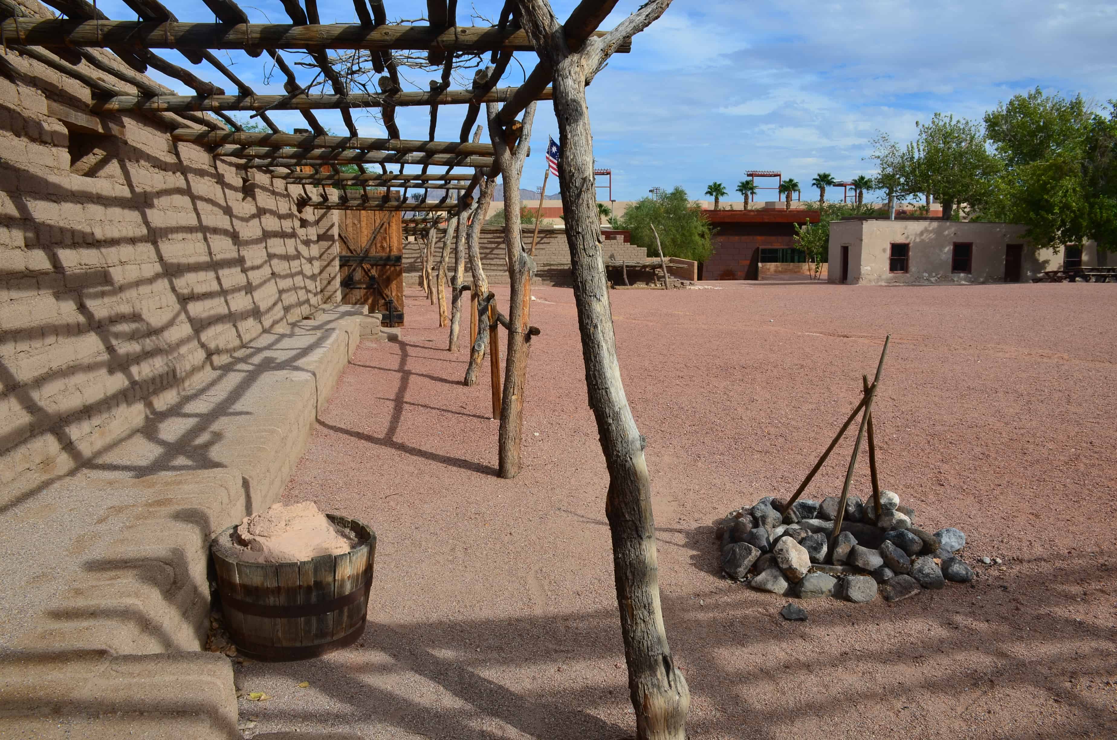 The fort at Old Las Vegas Mormon Fort State Historic Park in Nevada