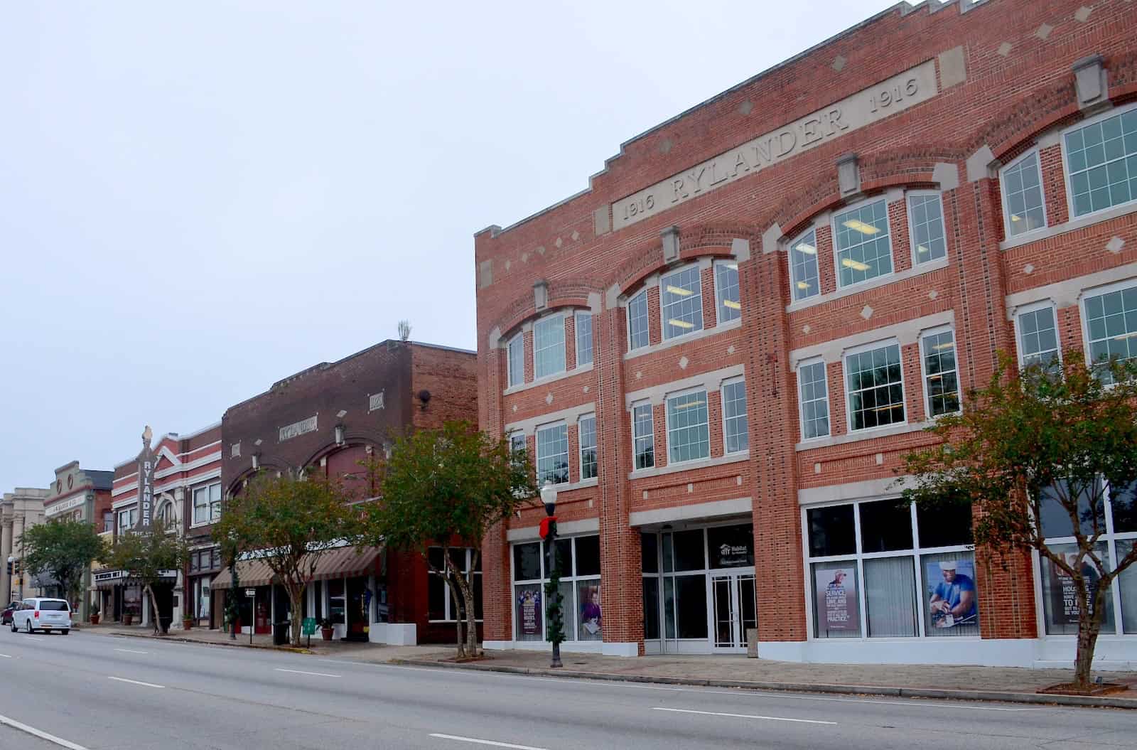 Rylander buildings in Americus, Georgia