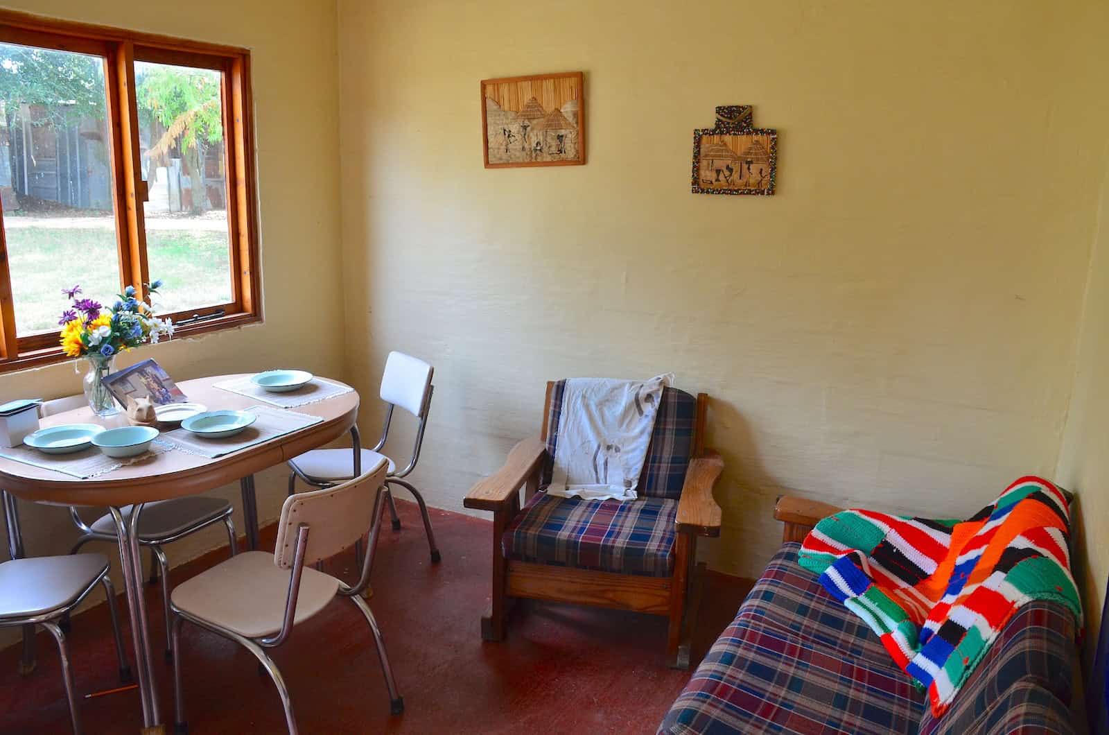 Dining room in South Africa at Habitat for Humanity Global Village