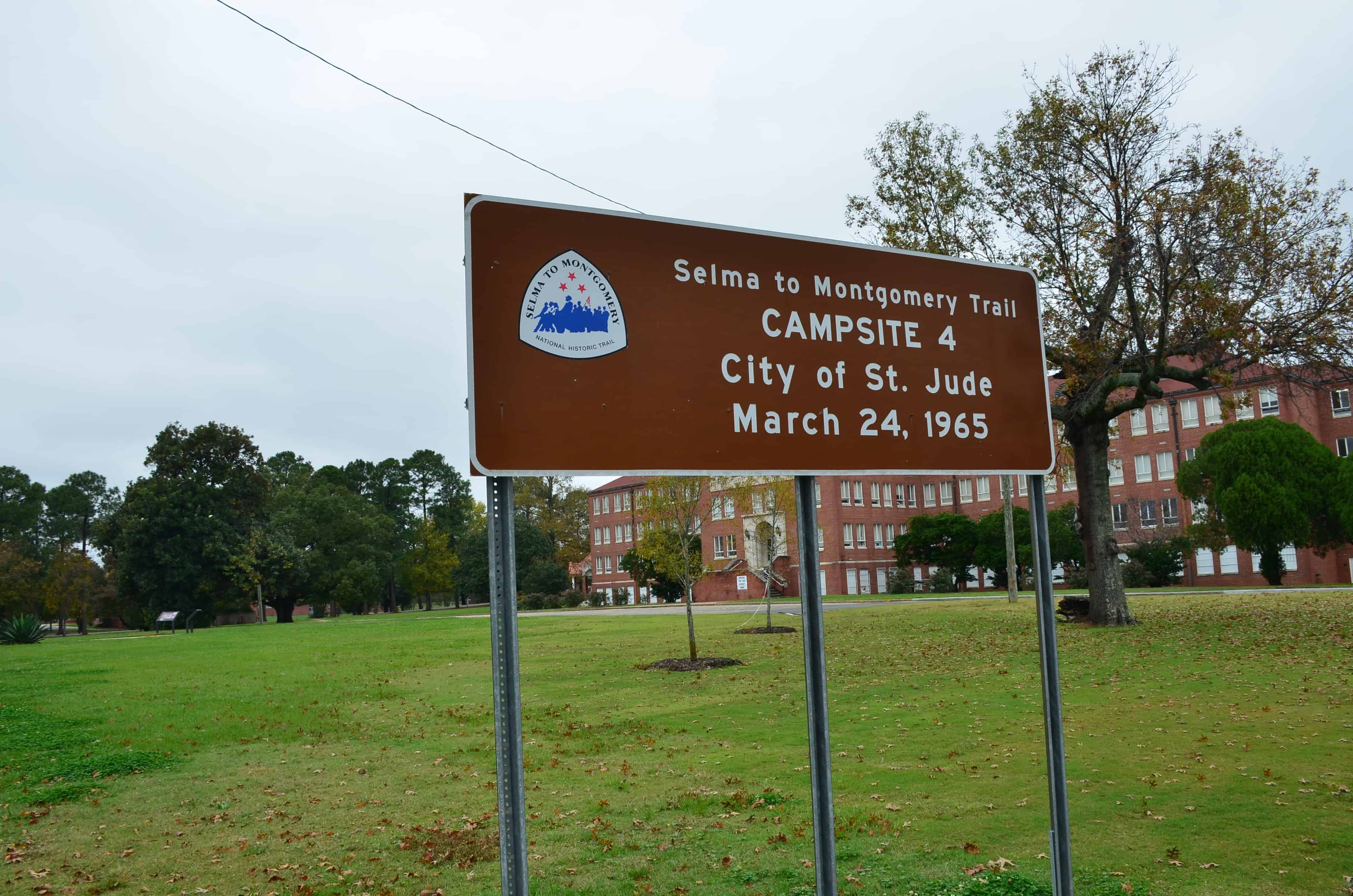 Campsite #4 - City of St. Jude on the Selma to Montgomery National Historic Trail in Alabama