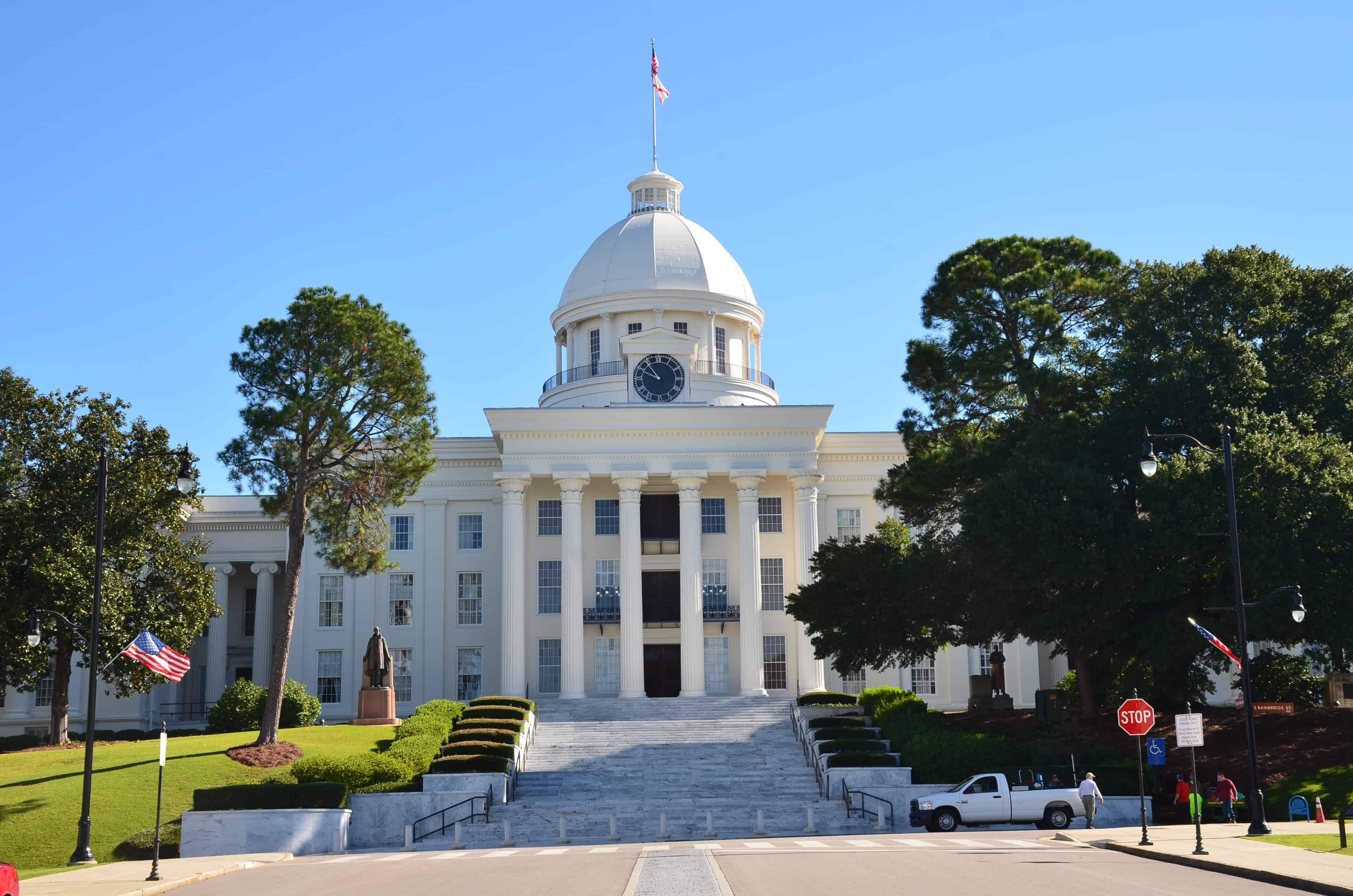 Alabama State Capitol on the Selma to Montgomery National Historic Trail in Alabama
