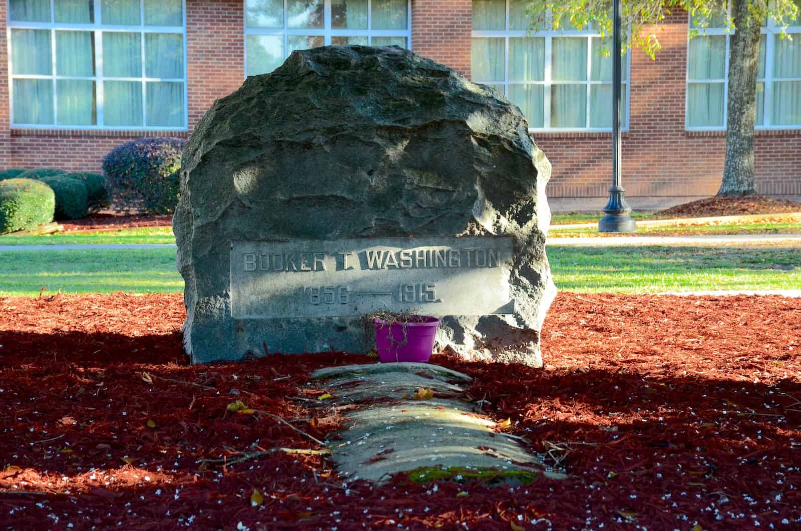 Booker T. Washington's grave at Tuskegee Institute National Historic Site, Tuskegee University, Alabama