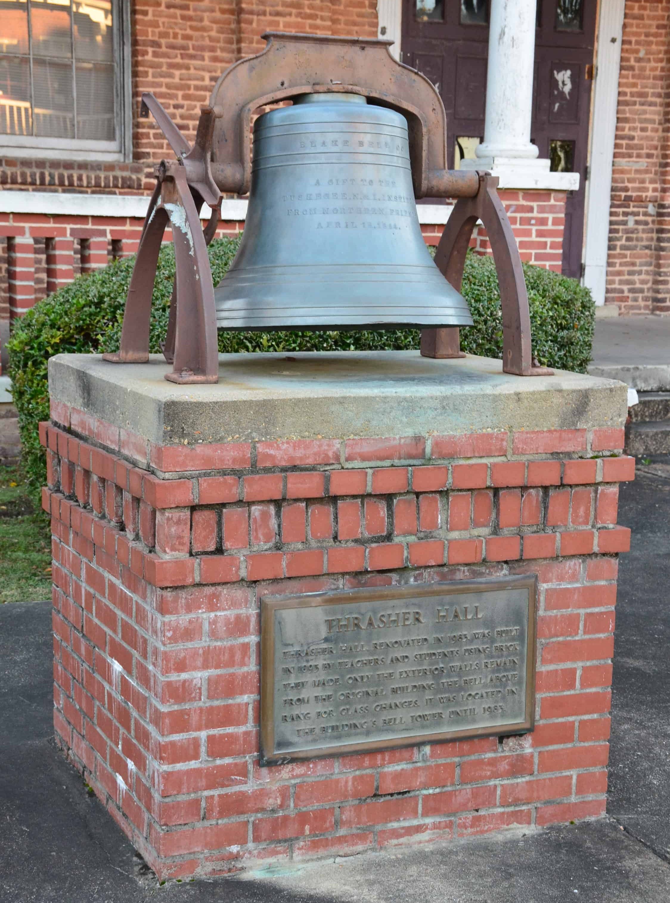 Bell from Thrasher Hall at Tuskegee Institute National Historic Site, Tuskegee University, Alabama