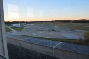 View from the control tower at Tuskegee Airmen National Historic Site in Alabama