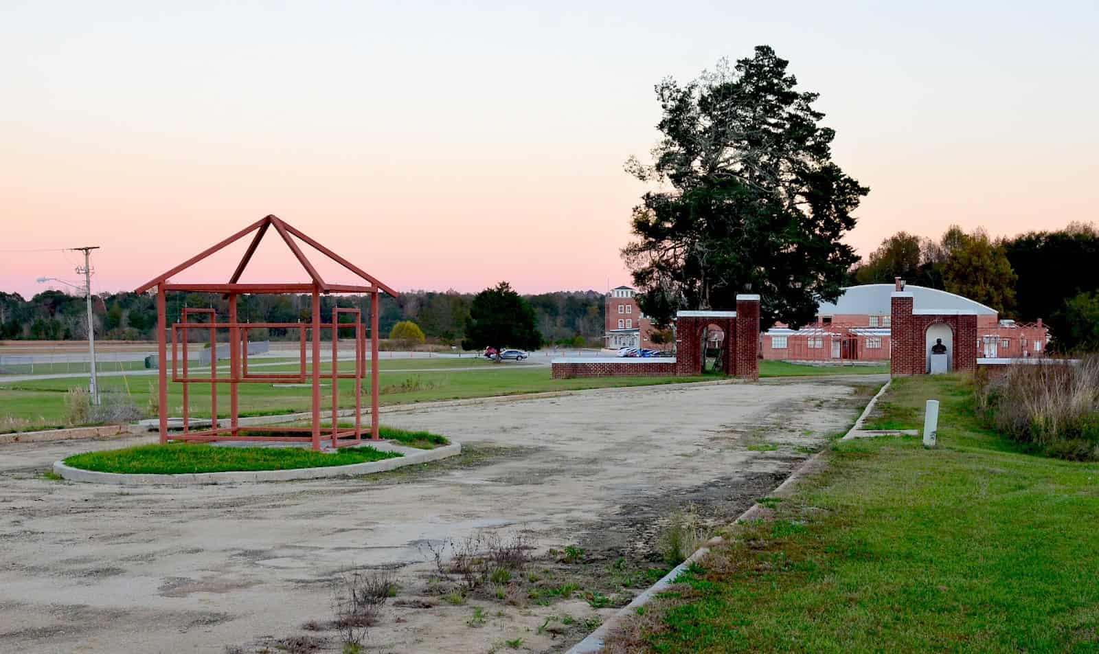 Guard house and entrance to Moton Field