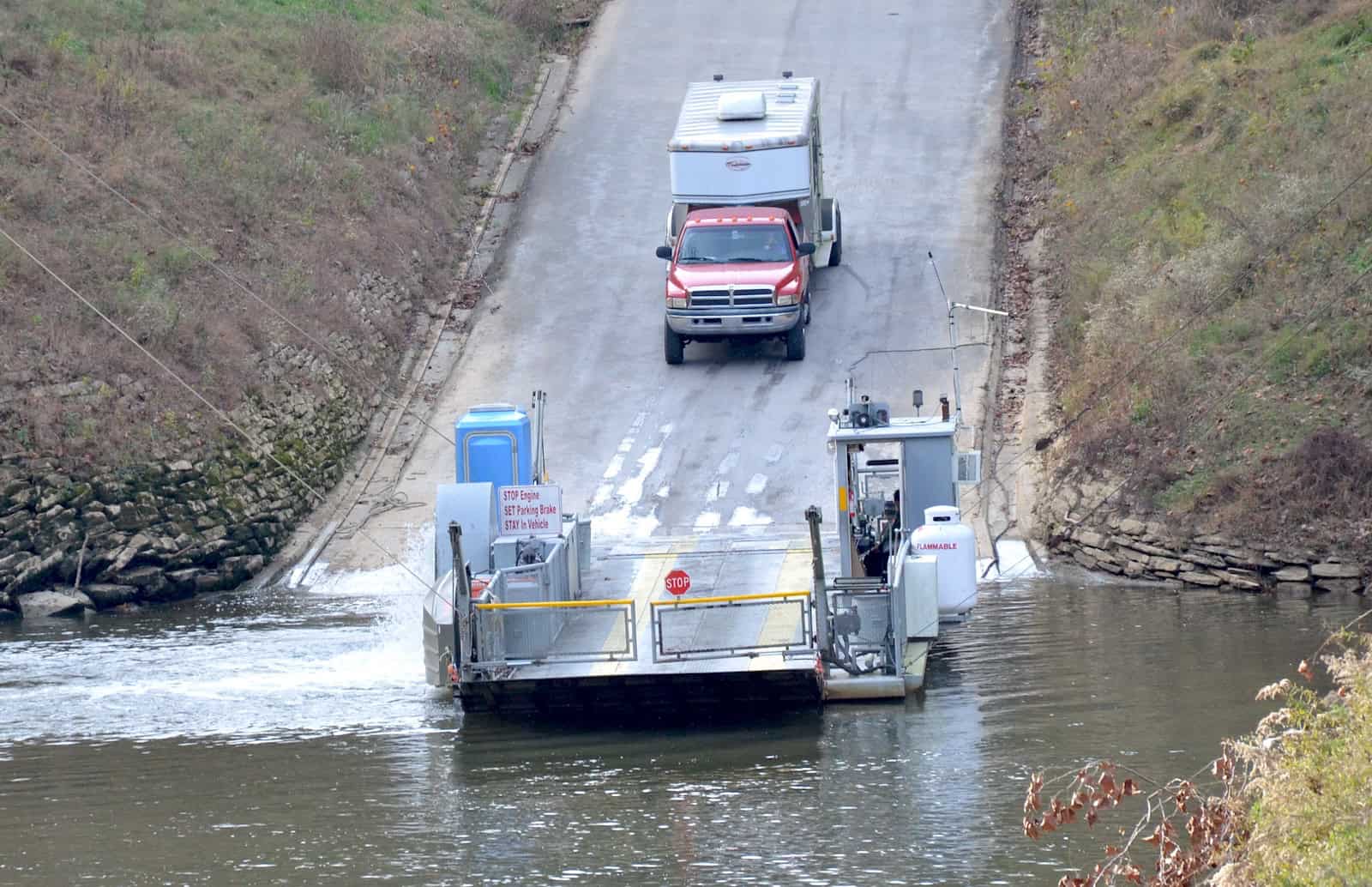 Green River Ferry at Mammoth Cave National Park in Kentucky