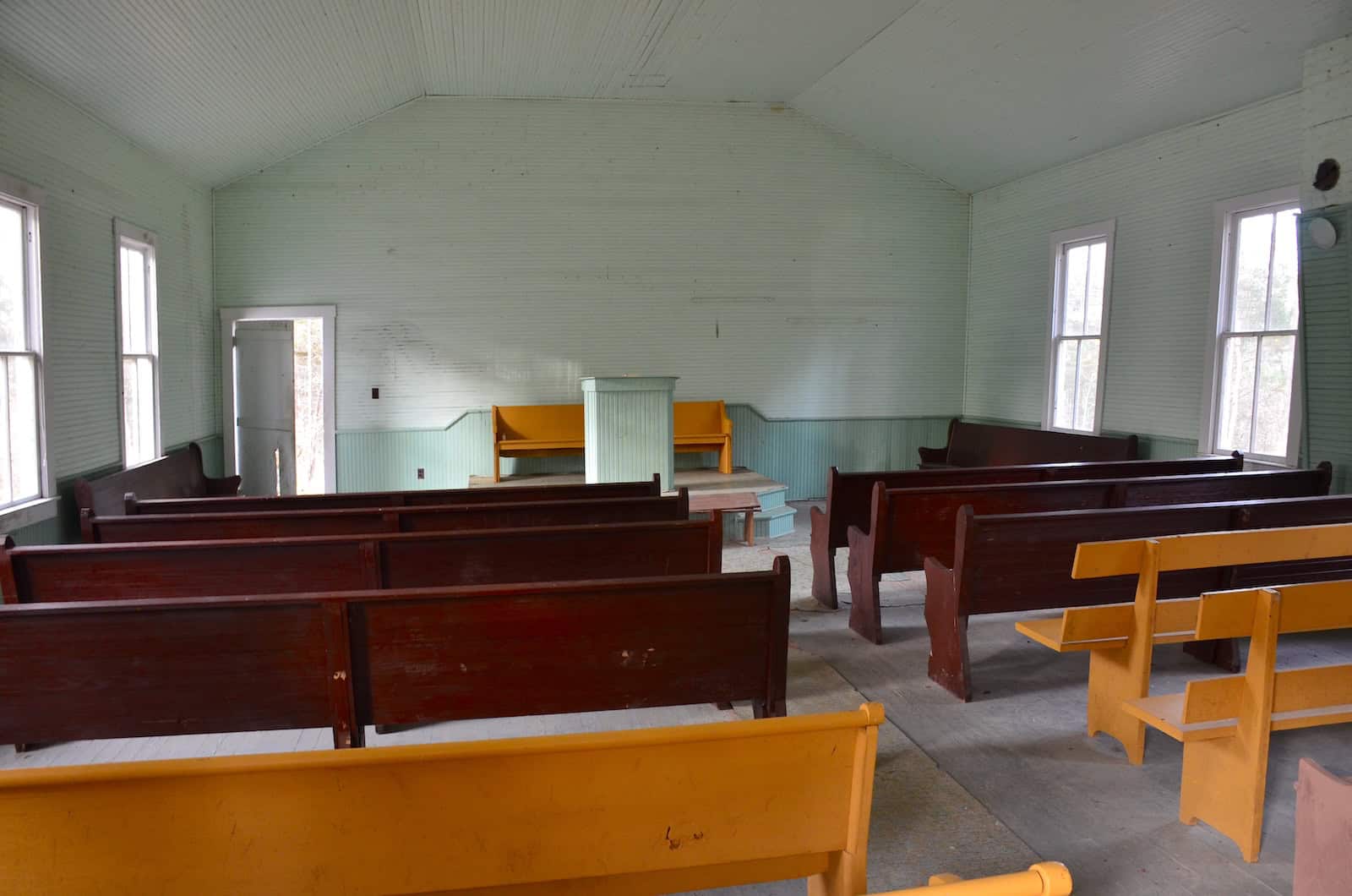 Inside the Mammoth Cave Baptist Church