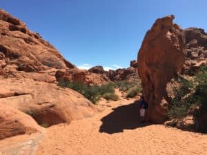 Beginning of the Mouse's Tank Trail at Valley of Fire State Park in Nevada