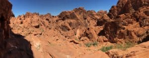 View from the end of the Mouse's Tank Trail at Valley of Fire State Park in Nevada